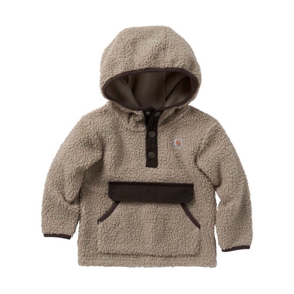 Carhartt toddler sherpa fleece Pullover, snaps. 4T - Picture 1 of 4